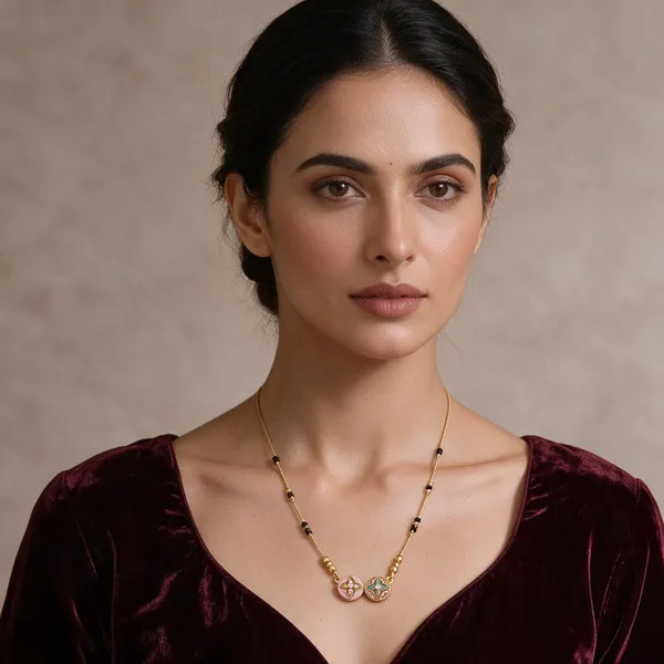 Gold_&_Black_Brass_Mangalsutra_Necklace_For_Women