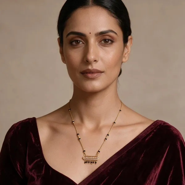 Gold_&_Black_Brass_Mangalsutra_Necklace_For_Women