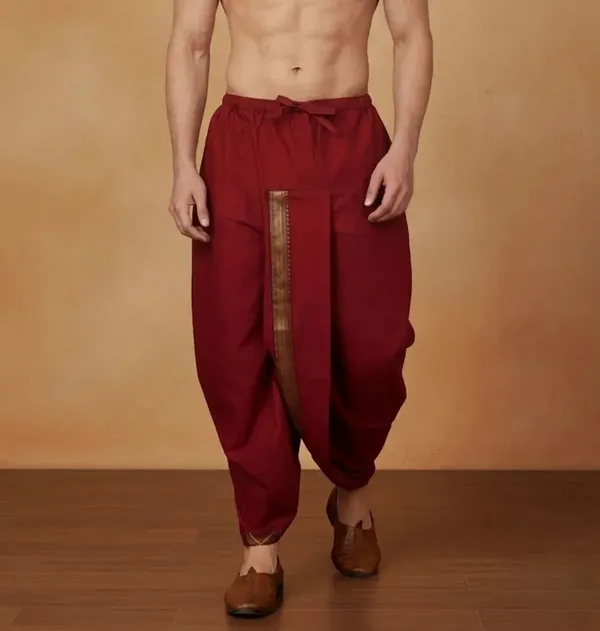Red_Traditional_Dhoti_Pants_for_Men