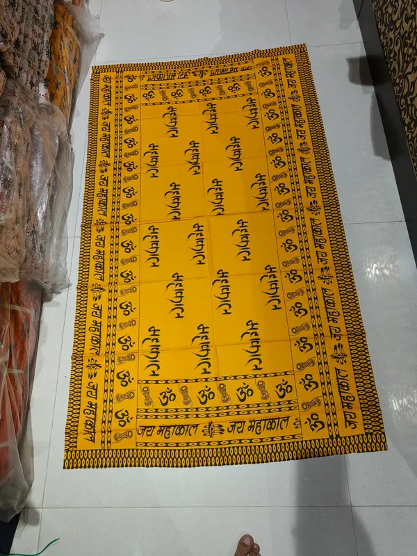 Orange_Mahakal_Printed_Pooja_Aasan