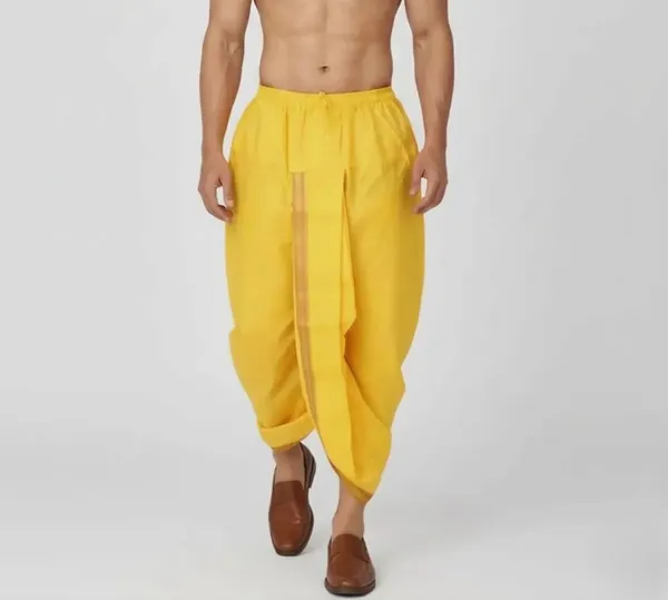 Yellow_Traditional_Dhoti_for_Men