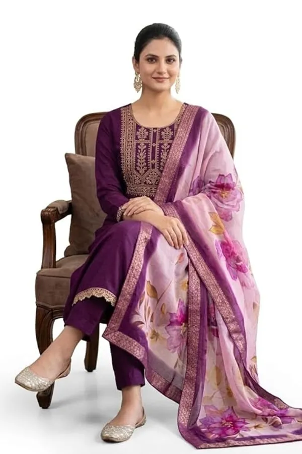 Purple_Embroidered_Straight_Kurta_Suit_Set_For_Women