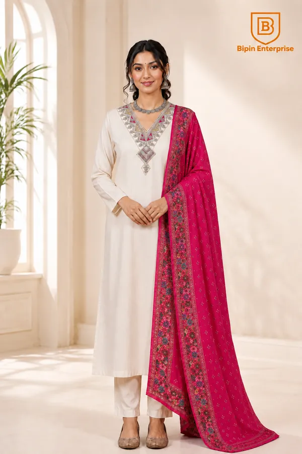 Cream_Embroidered_Straight_Kurta_Set_For_Women