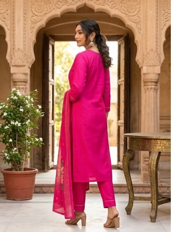 Pink_Embroidered_Straight_Kurta_Set_For_Women