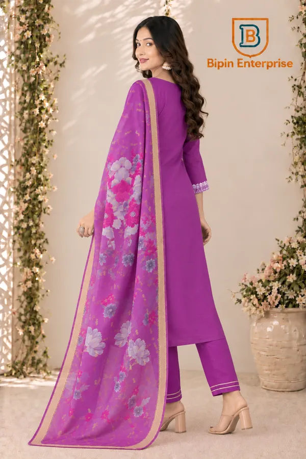 Purple_Embroidered_Straight_Kurta_Set_For_Women