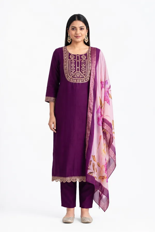 Purple_Embroidered_Straight_Kurta_Suit_Set_For_Women