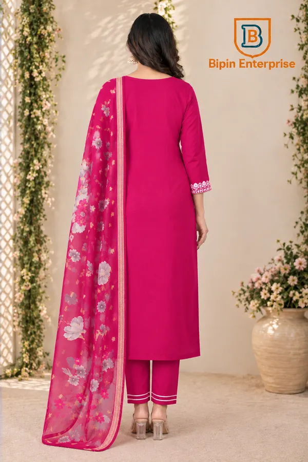 Pink_Embroidered_Straight_Kurta_Set_With_Floral_Dupatta_For_Women