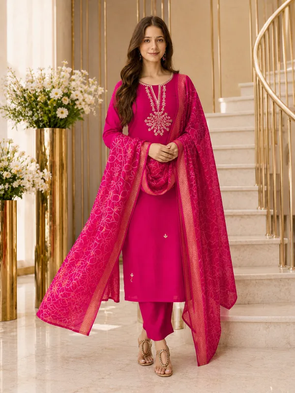 Pink_Embroidered_Straight_Kurta_Set_For_Women