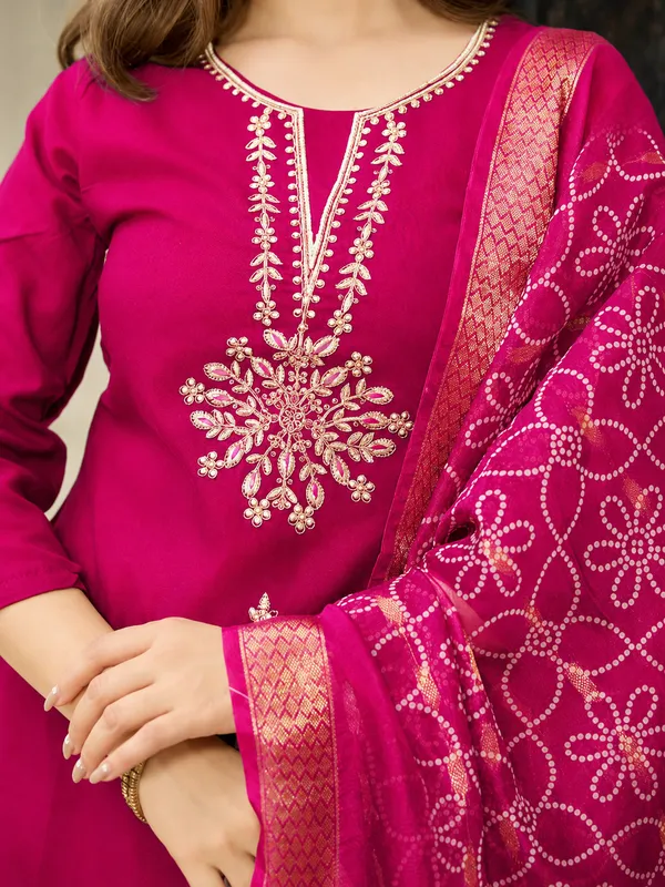 Pink_Embroidered_Straight_Kurta_Set_For_Women