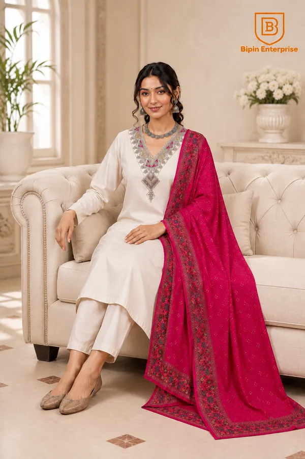 Cream_Embroidered_Straight_Kurta_Set_For_Women