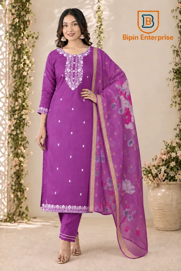 Purple_Embroidered_Straight_Kurta_Set_For_Women