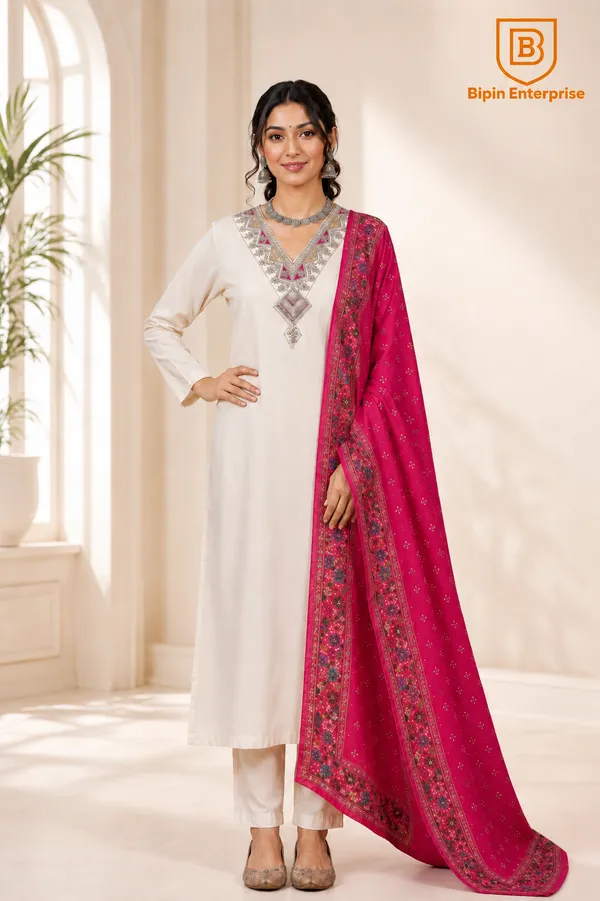Cream_Embroidered_Straight_Kurta_Set_For_Women