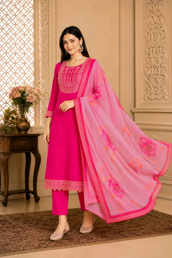 Pink_Embroidered_Straight_Kurta_Suit_Set_For_Women