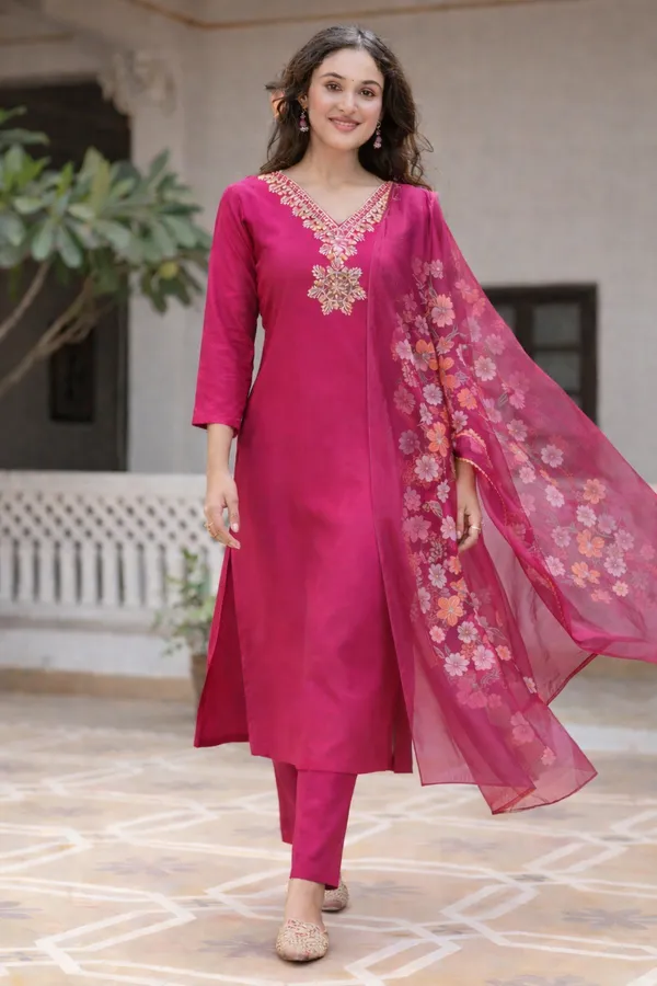 Pink_Embroidered_Straight_Kurta_Set_For_Women