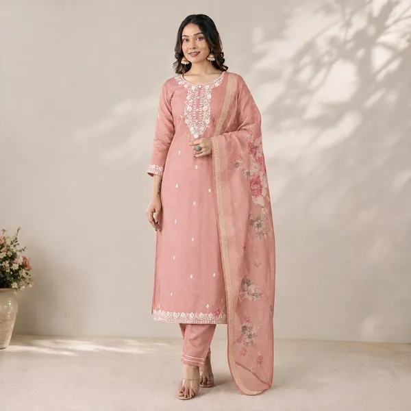 Pink_Embroidered_Straight_Kurta_Set_For_Women