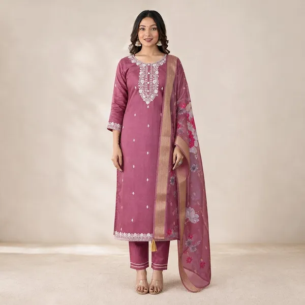Mauve_Embroidered_Straight_Kurta_Set_For_Women