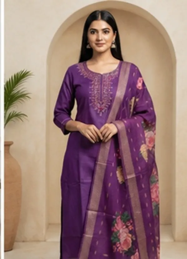 Purple_Embroidered_Straight_Kurta_Set_With_Dupatta_For_Women