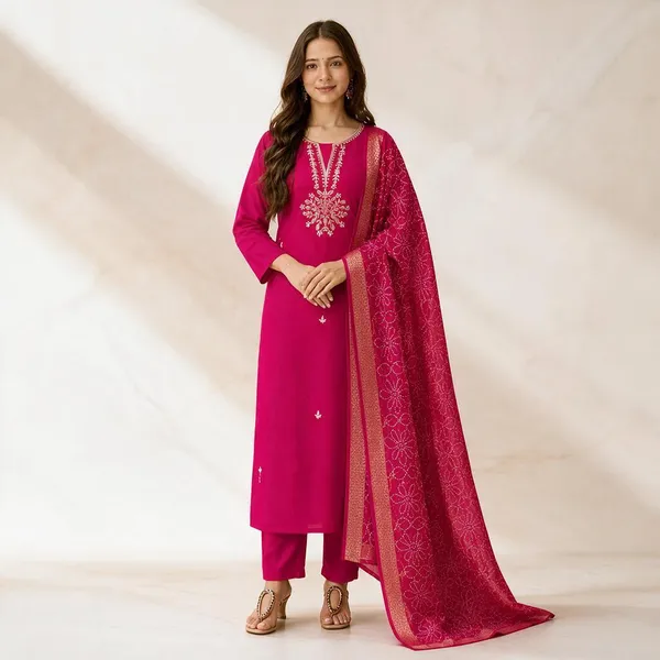 Pink_Embroidered_Straight_Kurta_Set_For_Women