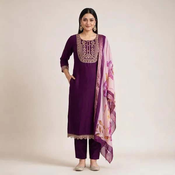 Purple_Embroidered_Straight_Kurta_Suit_Set_For_Women