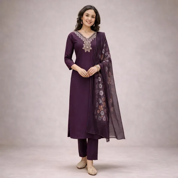 Purple_Embroidered_Straight_Kurta_Pant_Dupatta_Set_For_Women