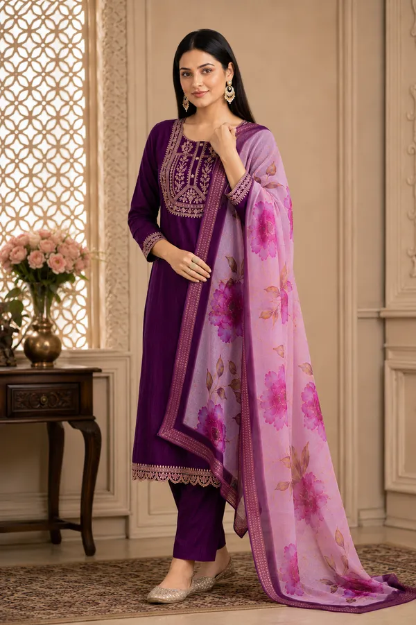 Purple_Embroidered_Straight_Kurta_Suit_Set_For_Women