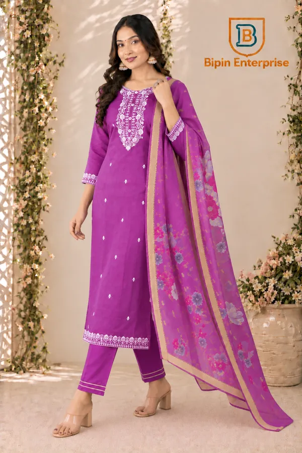 Purple_Embroidered_Straight_Kurta_Set_For_Women