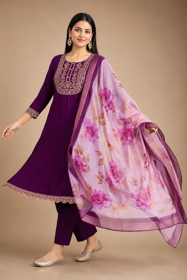 Purple_Embroidered_Straight_Kurta_Suit_Set_For_Women