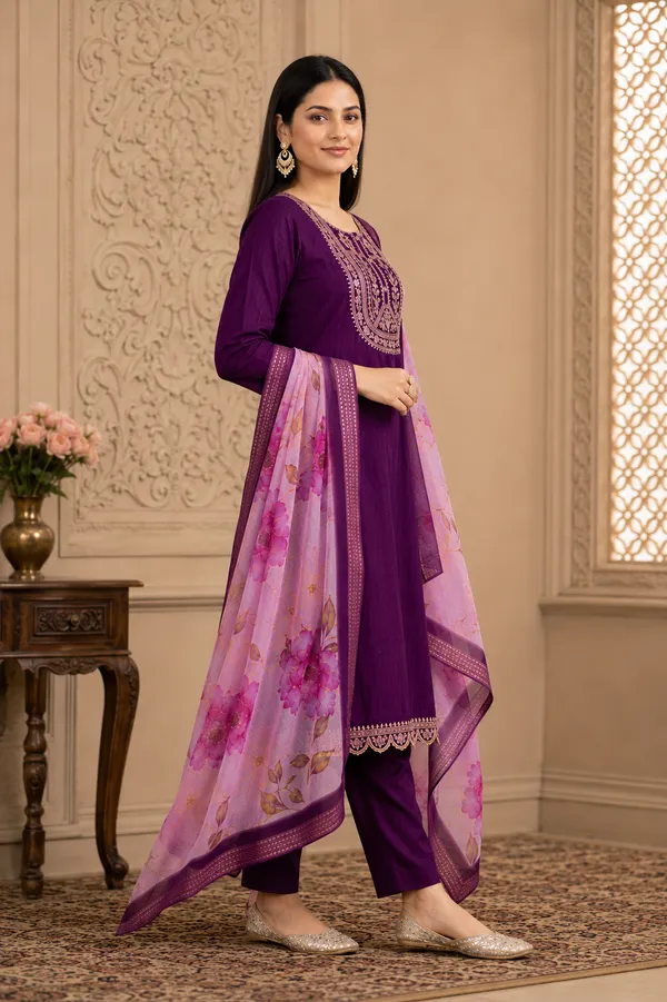 Purple_Embroidered_Straight_Kurta_Suit_Set_For_Women