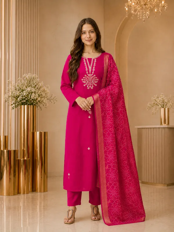 Pink_Embroidered_Straight_Kurta_Set_For_Women