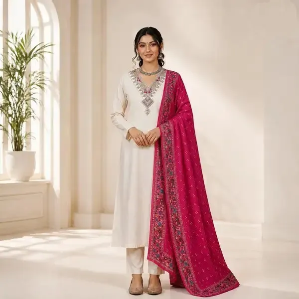 Cream_Embroidered_Straight_Kurta_Set_For_Women