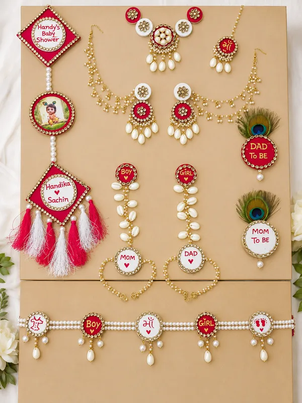 Red_Gold_Baby_Shower_Decoration_jwellery__Set