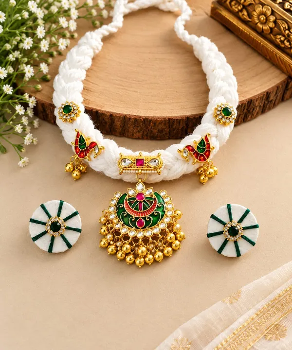 White_Traditional_Necklace_Set_for_Women