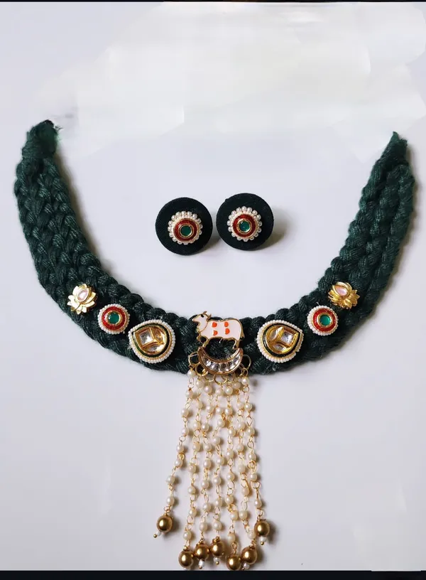 Black_Braided_Necklace_Set_for_Women