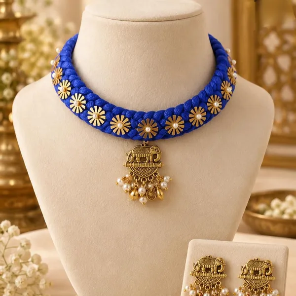 Blue_Gold-Tone_Temple_Jewellery_Set_For_Women