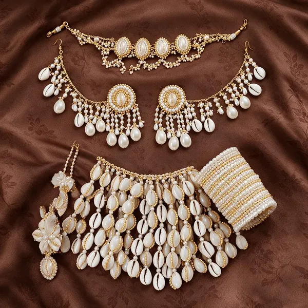 Gold_Tone_Pearl_Shell_Bridal_Jewellery_Set_For_Women