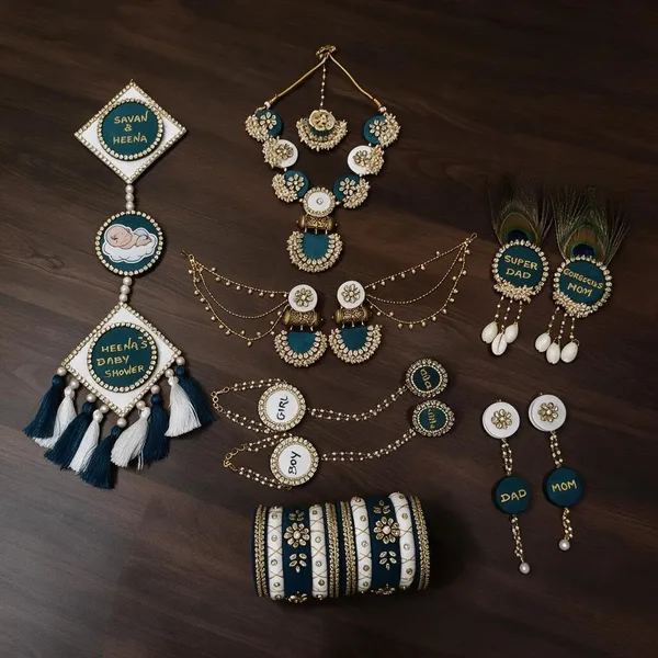 Blue_And_Gold_Beaded_Baby_Shower_Jewellery_Set