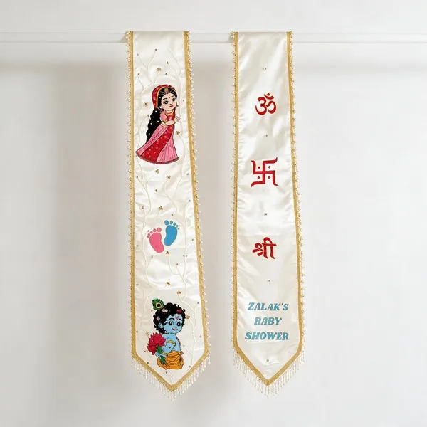Satin_Silk_Baby_Shower_Duppata_With_Hand_Paiting