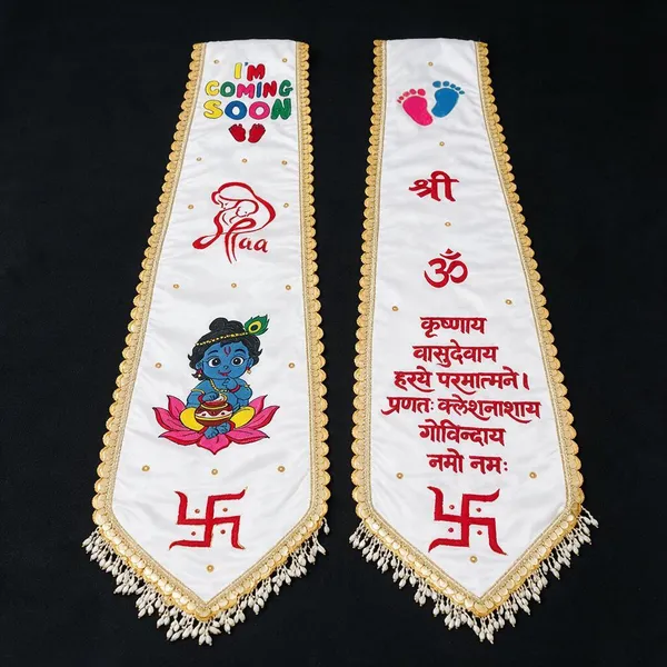 Satin_Silk_Baby_Shower_Duppata_With_Hand_Paiting
