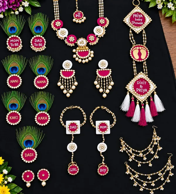 Red_Pearl_Personalized__baby_shower_jwellry_set