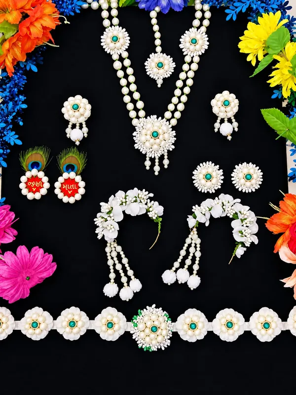 White_Pearl_Floral_Jewellery_Set_for_Women