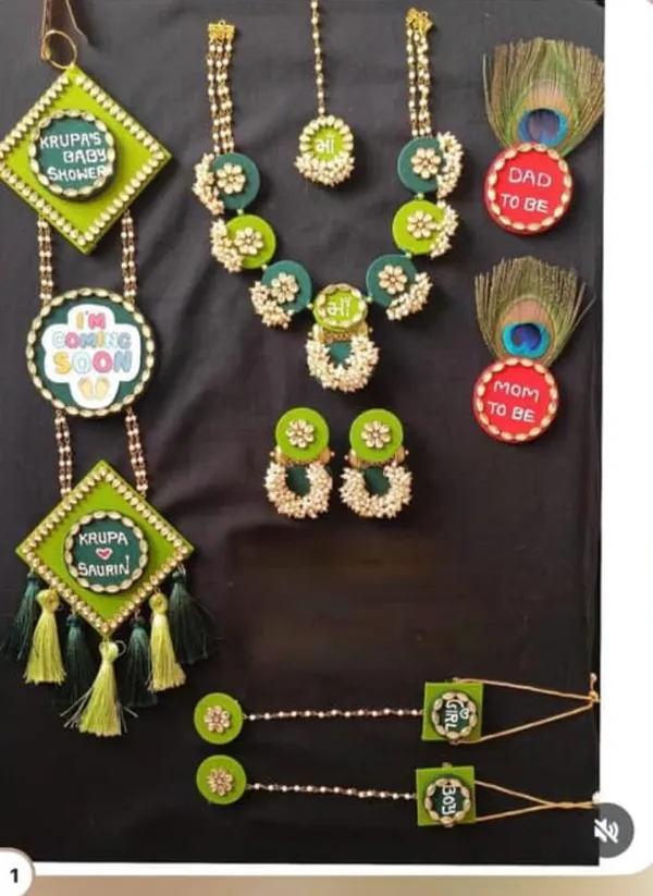 Green_Floral_Baby_Shower_Jewellery_Set_for_Women
