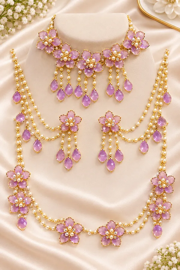 Pink_Floral_Traditional_Jewellery_Set_for_Women