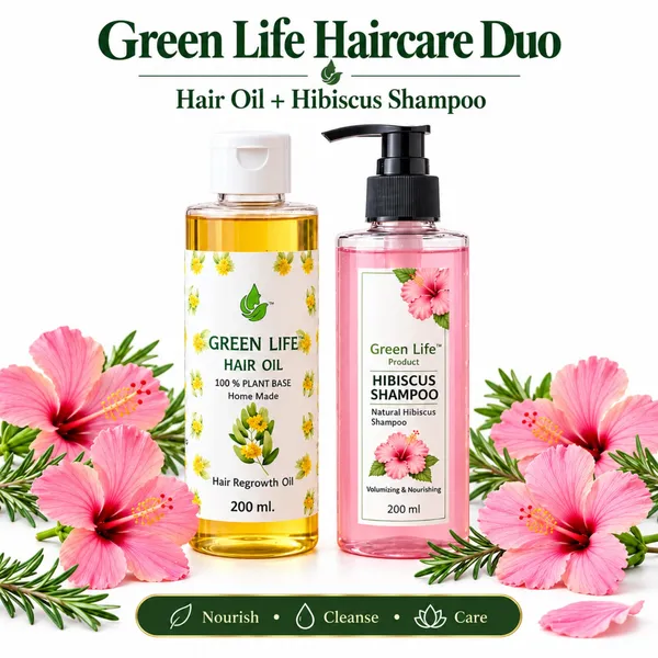Green_Life_Hibiscus_Shampoo_And_Hair_Oil_Duo_Pack_Of_2
