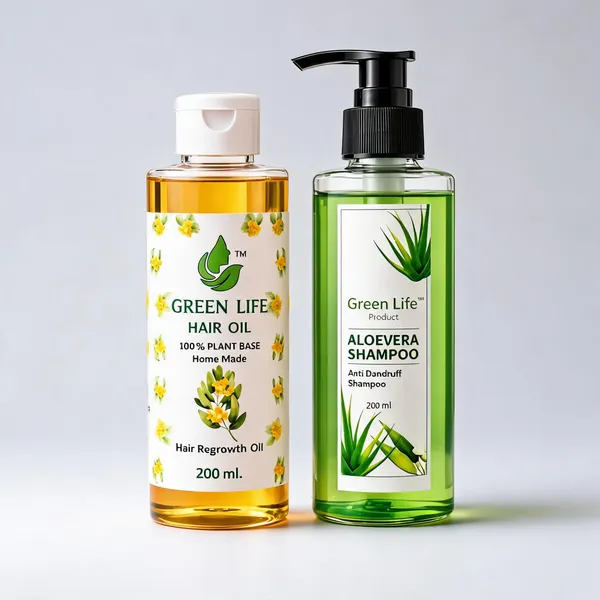 Green_Life_Aloe_Vera_Shampoo_And_Hair_Oil_Set_Pack_Of_2