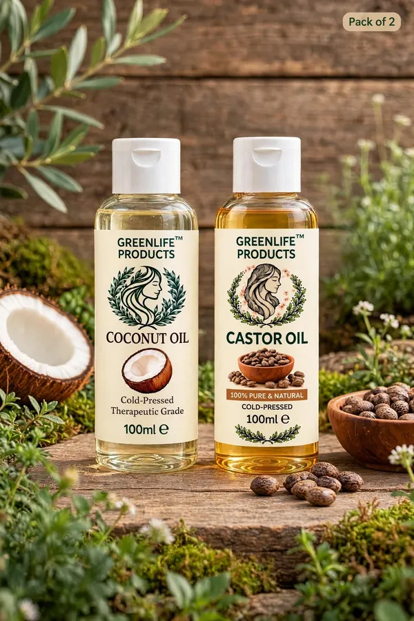 Greenlife_Coconut_And_Castor_Oil_Hair_And_Skin_Care_Pack_Of_4