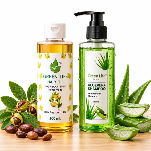 Green_Life_Aloe_Vera_Shampoo_And_Hair_Oil_Set_Pack_Of_2