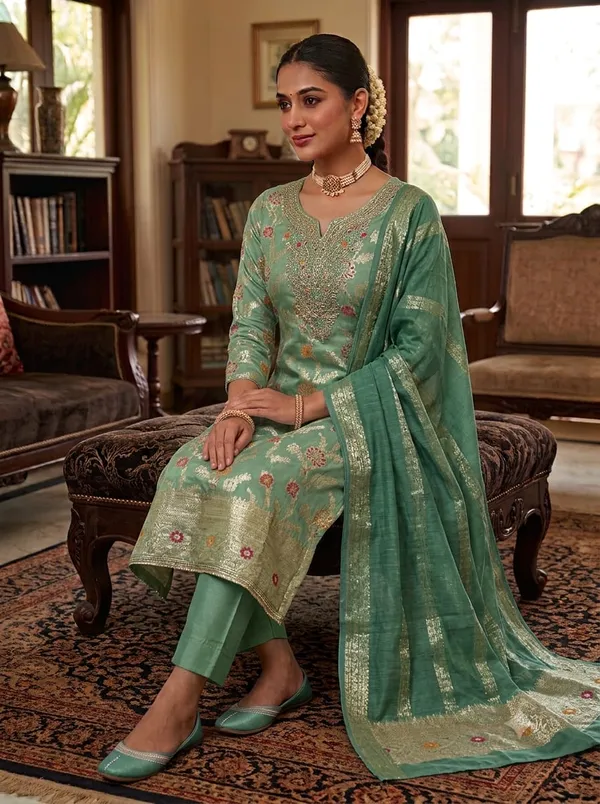 mint_green__vichtra_silk_top_and_duppata_Embroidere,d_Ethnic_Suit_Set_for_Women