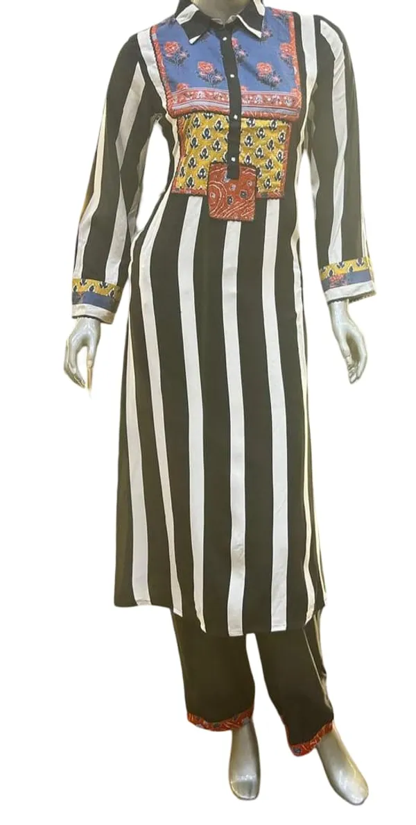 stylish_cord_sets_collor_neck_with_neck_pacthe_design_and_stripes_and_pants_in_mul_cotton