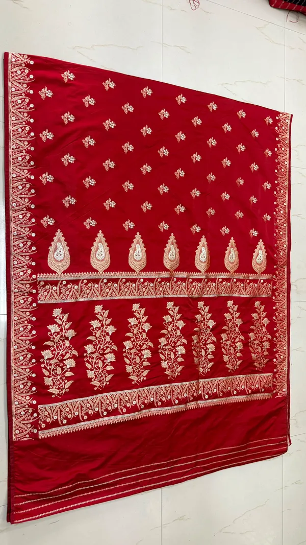 Crimson_Red_Banarasi_Silk_Saree