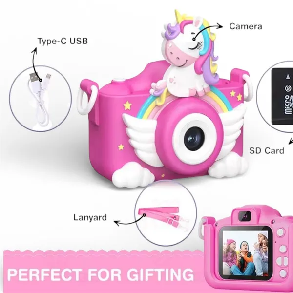 Kids_Unicorn_Digital_Camera,_Rechargeable_Toy_Camera_for_Children,_Photo_and_Video,_4GB_Memory_Card,_Cute_Cartoon_Design,_with_Strap,_2MP